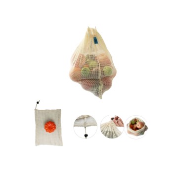 7.8" x 11.8" Reusable Cotton Mesh Bags